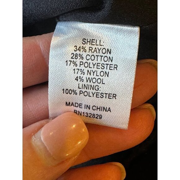 L Academie Skirt Women Large Black Tweed Fringe Hem A Line The Marla Mini NWT - Picture 9 of 10